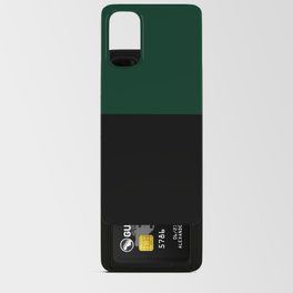 Dark Green and Black Android Card Case