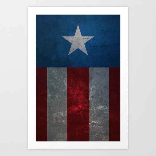 Captain America Art Print