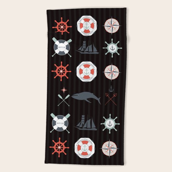 sea day 2 Beach Towel