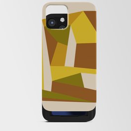 Retro Abstraction | 70s Brown and Mustard iPhone Card Case