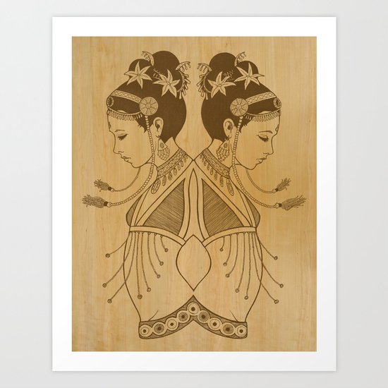 Reflected Dancers Art Print