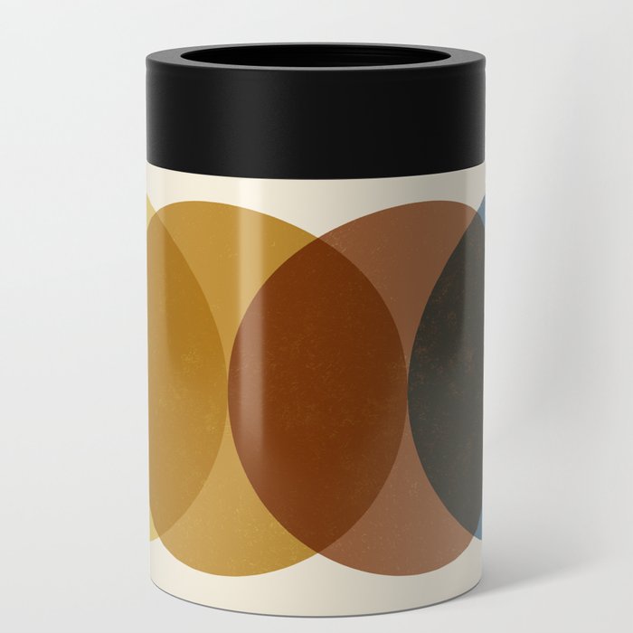 Abstraction_SUNRISE_SUNSET_CIRCLE_COLOR_PATTERN_POP_ART_0731A Can Cooler
