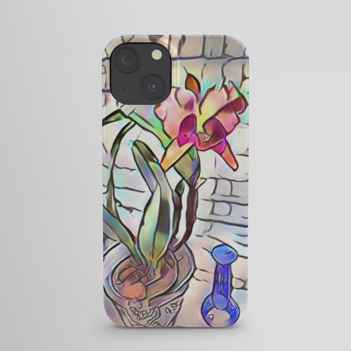 Abstract Cattleya Orchid iPhone Case
