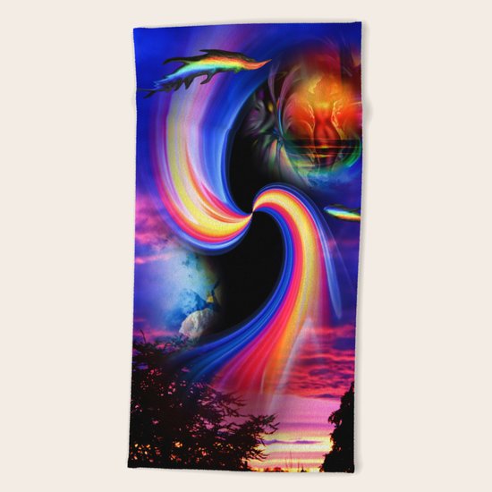 Heavenly apparition 2 Beach Towel