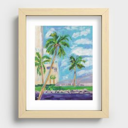 city of palms Recessed Framed Print