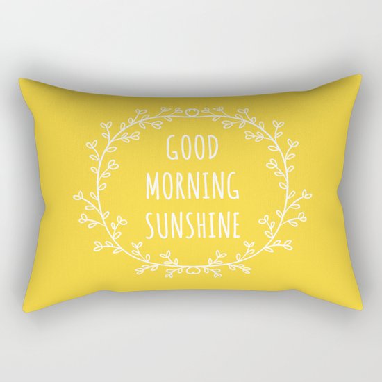 Good Morning Sunshine Rectangular Pillow