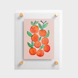 Summer Oranges Colorful Abstract Floating Acrylic Print