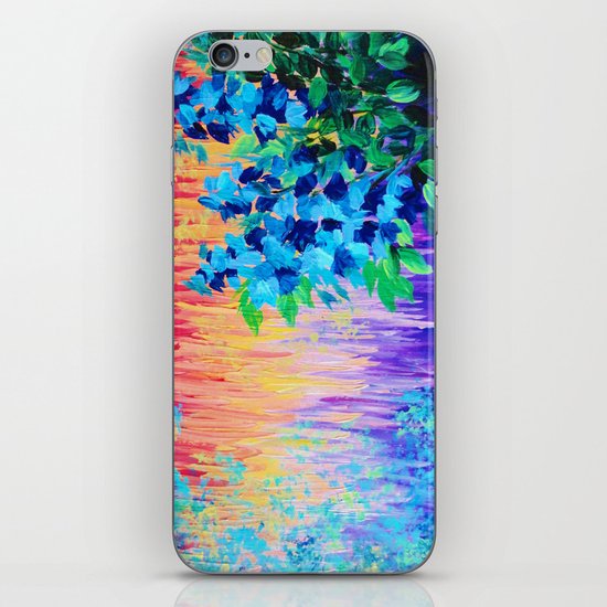 SHADES OF BEAUTIFUL - Stunning Bright BOLD Rainbow Ombre Pattern Blue Floral Hyacinth Nature Autumn iPhone & iPod Skin