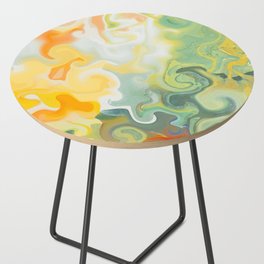 spring marble melt Side Table