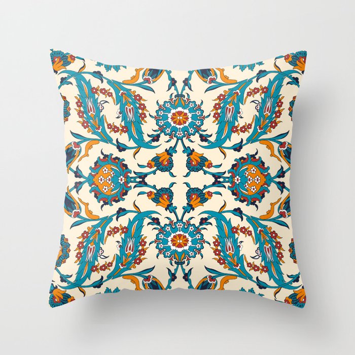 Elegant Arabesque Pattern  Throw Pillow