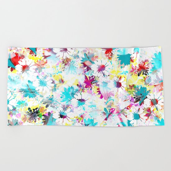 Floral Beach Towel