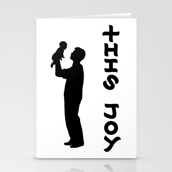 THIS JOY ambigram (turn your head 90 degrees :) Stationery Cards