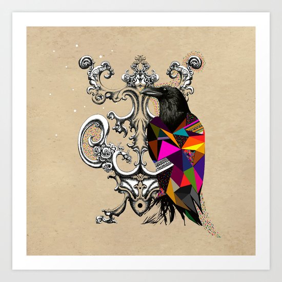 RAVEN COLOR Art Print