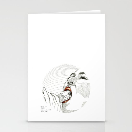 How deep is your love? Stationery Cards