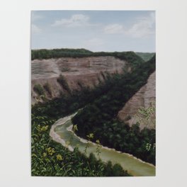 Letchworth Gorge in Letchworth State Park NY Poster