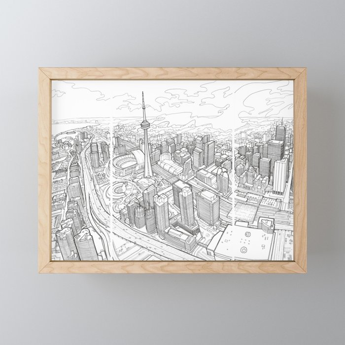 Toronto Framed Mini Art Print