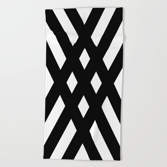 dijagonala v.2 Beach Towel