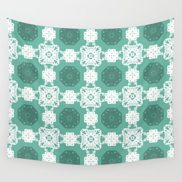 Winter Lace Wall Tapestry