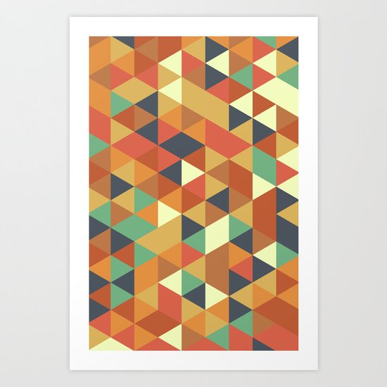 Triangle Pattern II Art Print