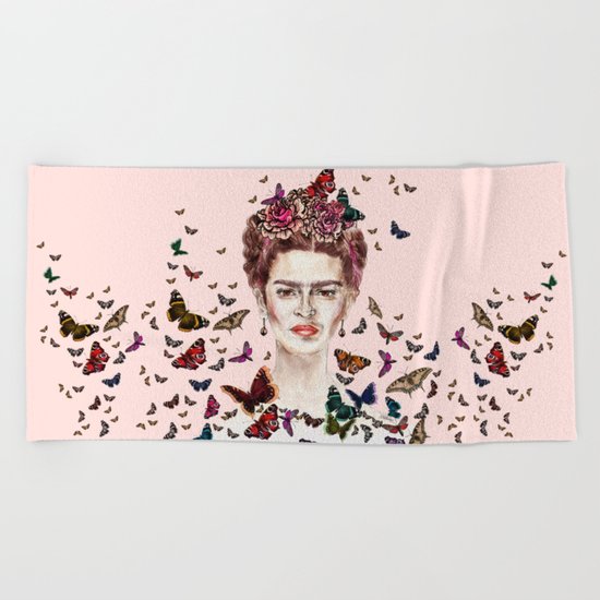 Frida Kahlo - Mexico Beach Towel