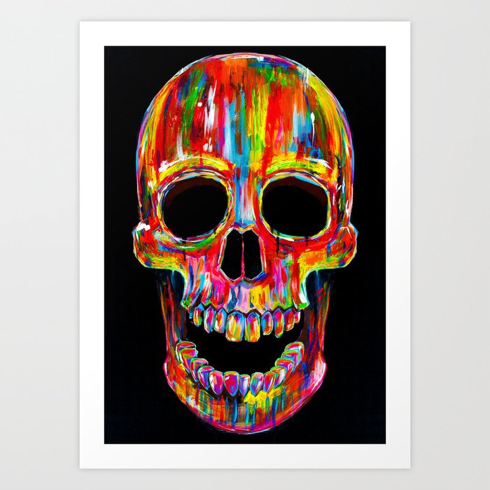 Chromatic Skull Art Print