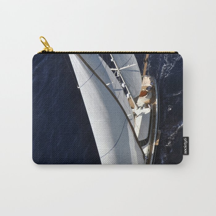 aerial photograph of luxury sailboat Carry-All Pouch