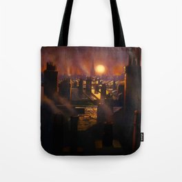 Mary Poppins Rooftop Sunset Tote Bag