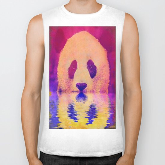 Pink Panda Biker Tank