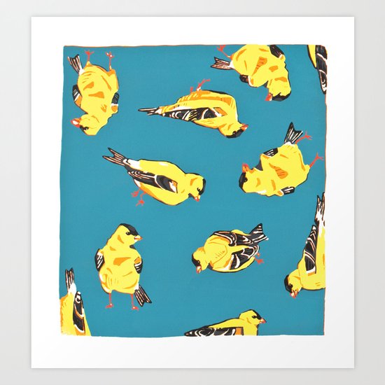Goldfinches Art Print