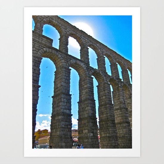 Aqua Arches Art Print