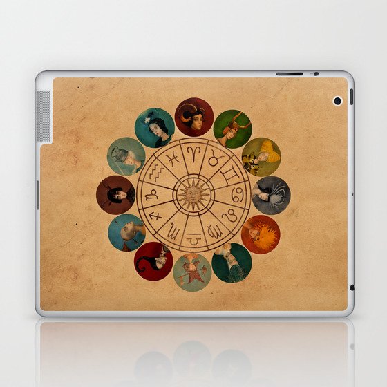 Zodiac Wheel Laptop & iPad Skin
