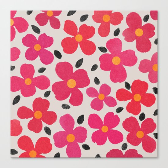dogwood 4 sq Canvas Print