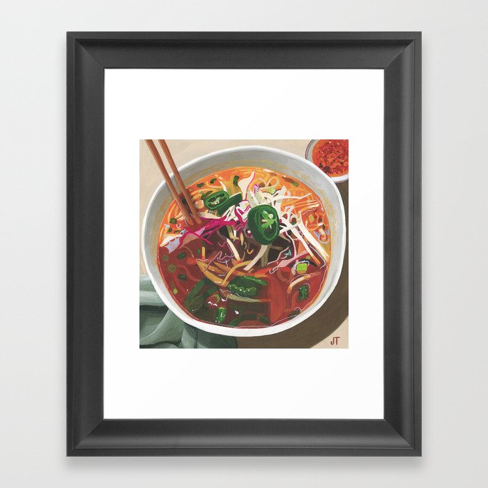 Noodle Soup Framed Art Print