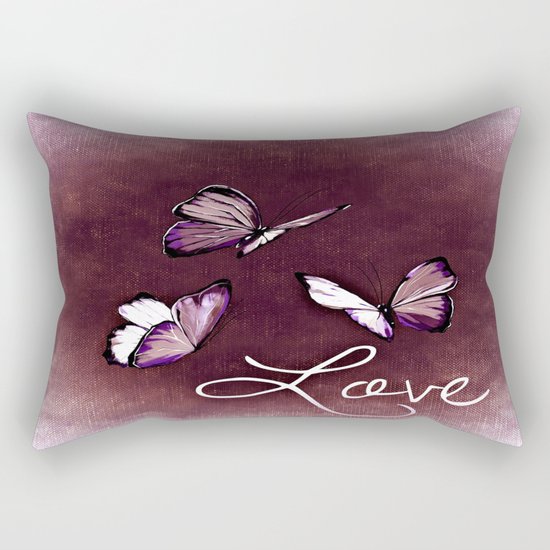 Butterfly Love Rectangular Pillow