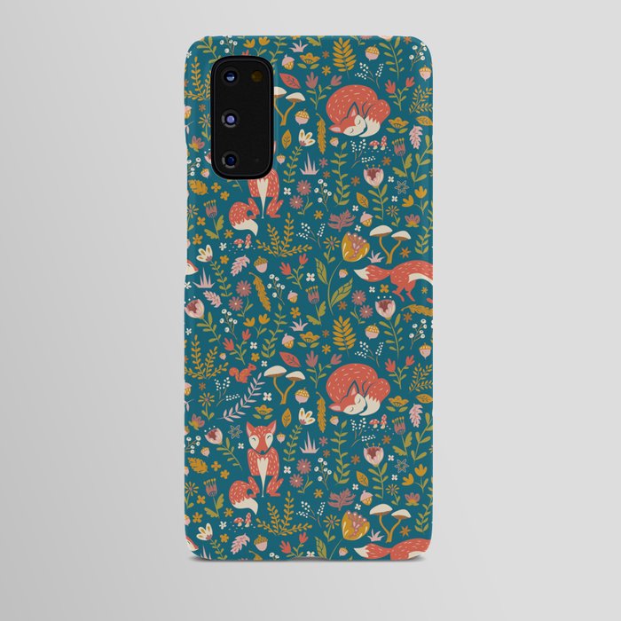 Fall Fox on Blue Android Case