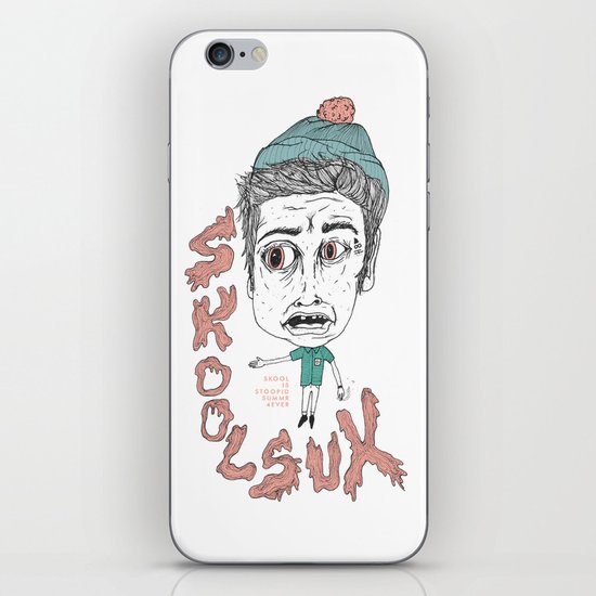 SKOOL SUX / SUMMR 4EVER iPhone & iPod Skin