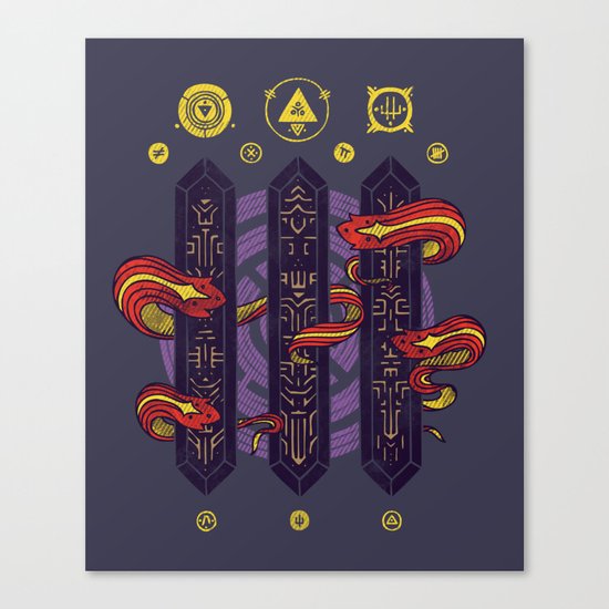 Alien Sorcery Canvas Print