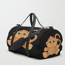 Monkey Duffle Bag | Animal, Vector, Sweet, Primate, Graphic, Monkey, Year, Cool, Silly, Cartoon 