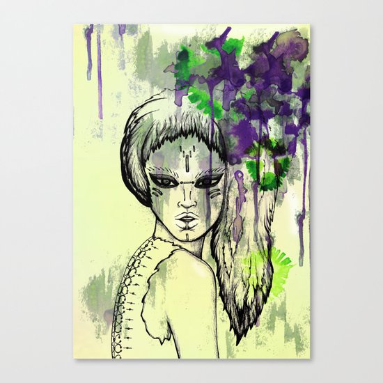 Tribal Beauty 1 Canvas Print