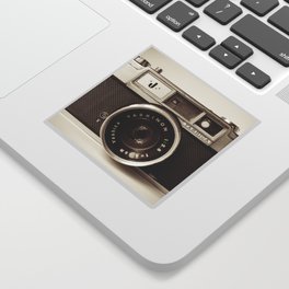 old camera photography, Camera photograph Sticker