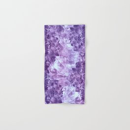 Bright purple quartz crystal cluster Hand & Bath Towel