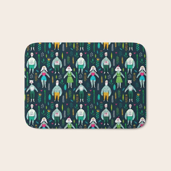 Tattooed guys Bath Mat