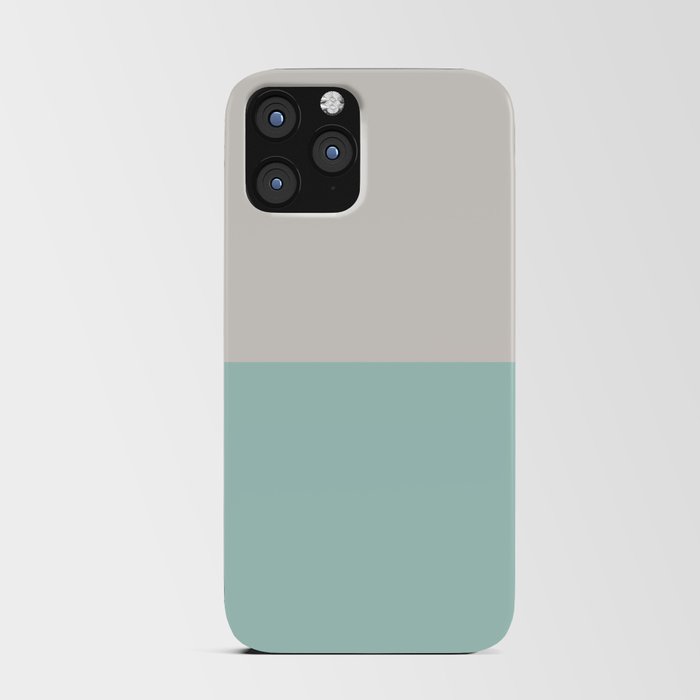 Color Block Mist Beige iPhone Card Case