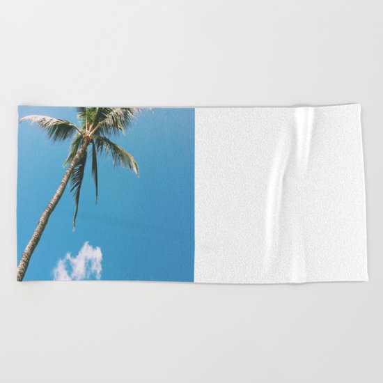Clouds and Palms Beach Towel