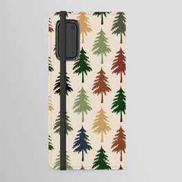 Colorful retro pine forest 2 Android Wallet Case