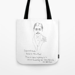 Marcel Proust portrait Tote Bag