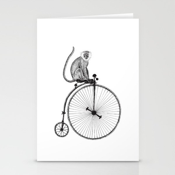 bike monkey 2 Stationery Cards