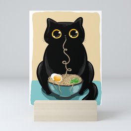 Ramen Cat Mini Art Print