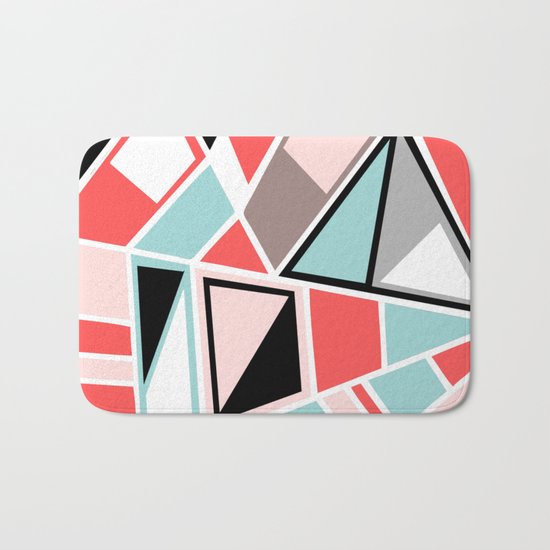 Abstract #534 Facets Bath Mat