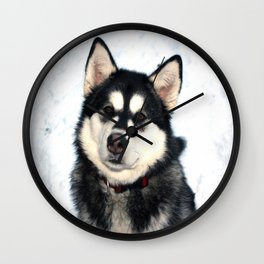 Kayla the Alaskan Malamute Wall Clock | Animal, Nature, Photo, Love 